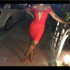 Red Bandage Dress